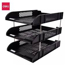 File Tray Deli 9217 Three Layer Plastic