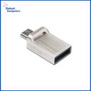 Transcend Pen Drive 16 Gb Usb 3.0 Silver Otg