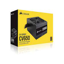 CORSAIR CV650 CV SERIES 650 WATT 80 PLUS BRONZE CERTIFIED PSU